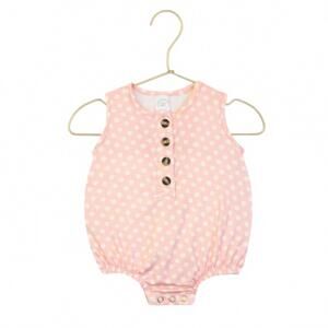 NEW LOU girl's posie bubble romper in pink